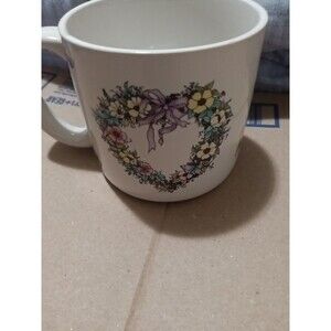 Lbk Coffee Cup With Floral Design No Chips See Pics